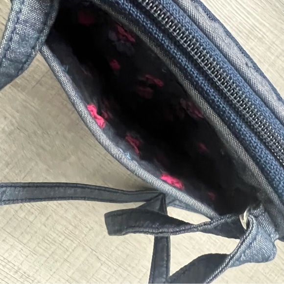 VERA BRADLEY Cotton Mini Hipster Crossbody Purse Crossbody Purse Blue - Picture 11 of 15